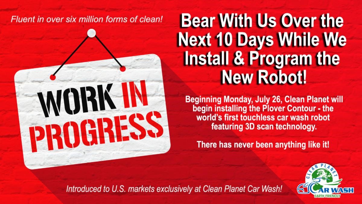 Bear with us over the next 10 days while we install & program the new robot!